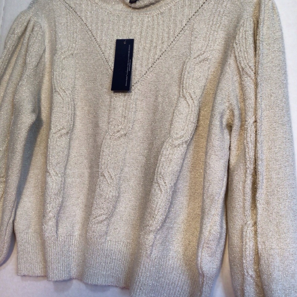 ADRIENNE VITTADINI Sweater‎ Women's PL Knit Pullover With Glamour NWT - Picture 7 of 13